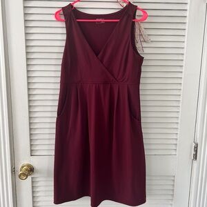 Eddie Bauer Women's Aster Crossover Dress - Maroon
